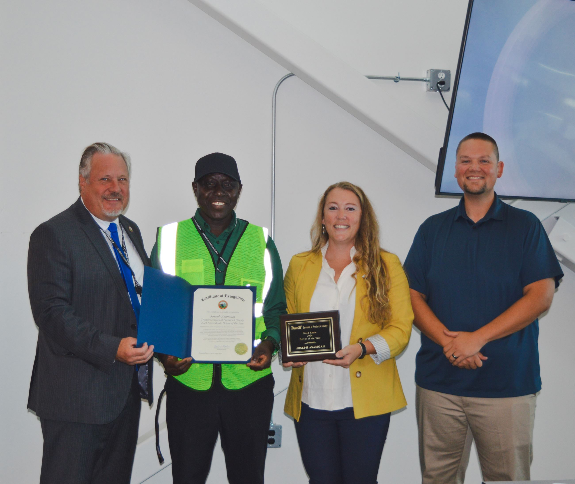 Two Exemplary Drivers Recognized as Transit’s Drivers of the Year – Frederick Pulse