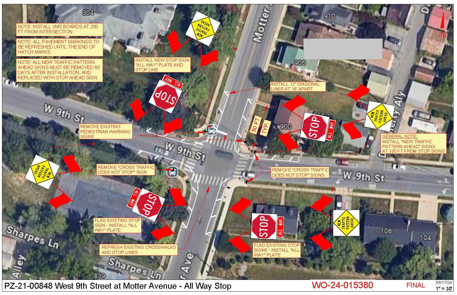 Intersection Control Changes to Motter Ave & West 9th St – Frederick Pulse