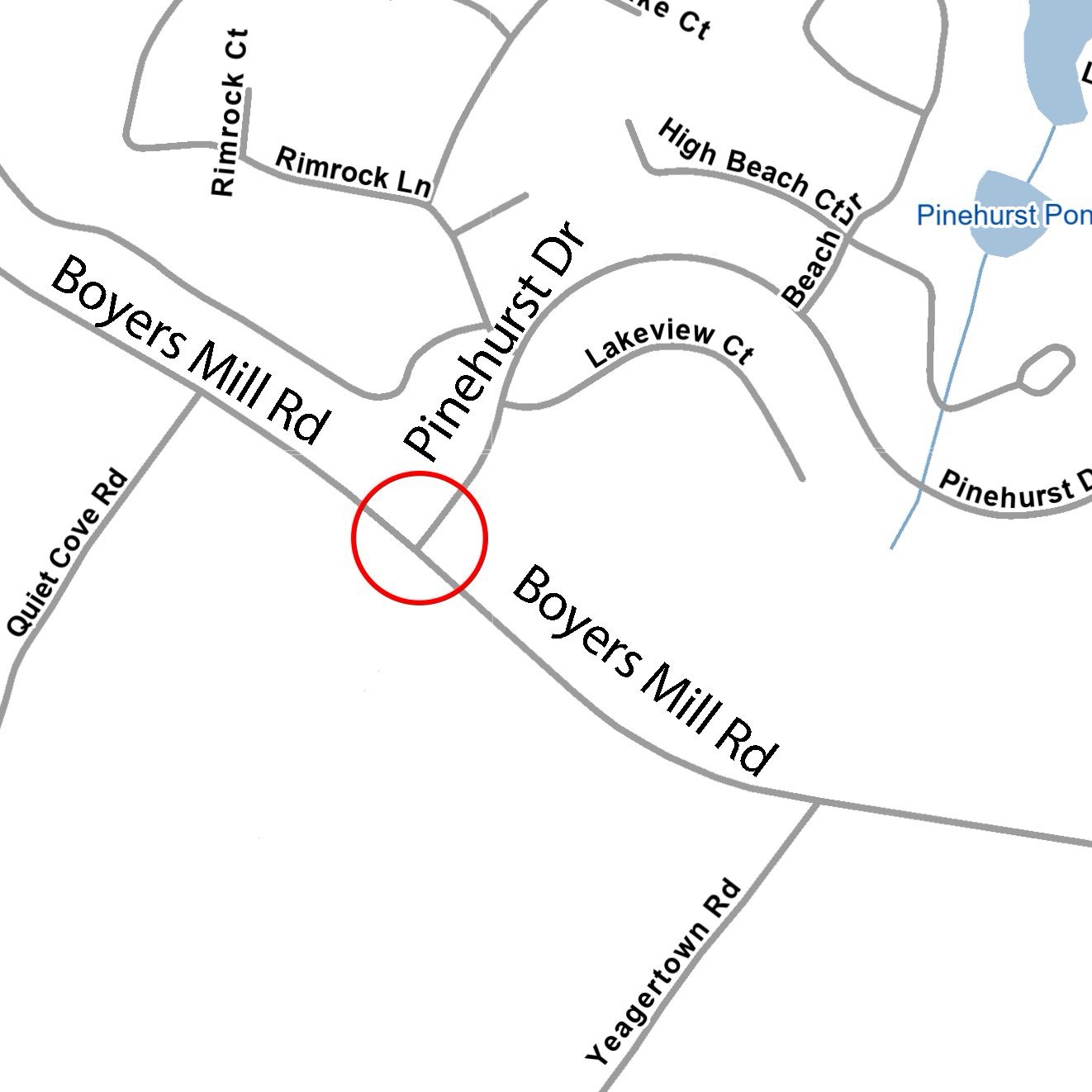 New Traffic Control at Intersection of Boyers Mill Road and Pinehurst Drive – Frederick Pulse