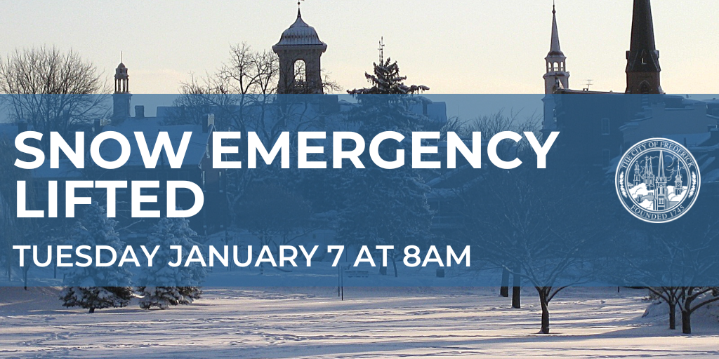 Mayor O’Connor to Lift Snow Emergency Tuesday morning – Frederick Pulse