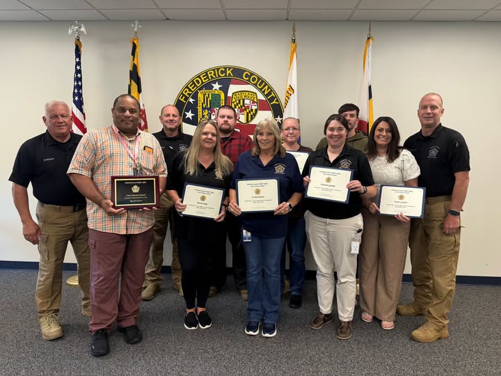 Frederick County Sheriff’s Office Records Section Earns Outstanding Performance Award Frederick County Sheriff’s Office Records Section Earns Outstanding Performance Award