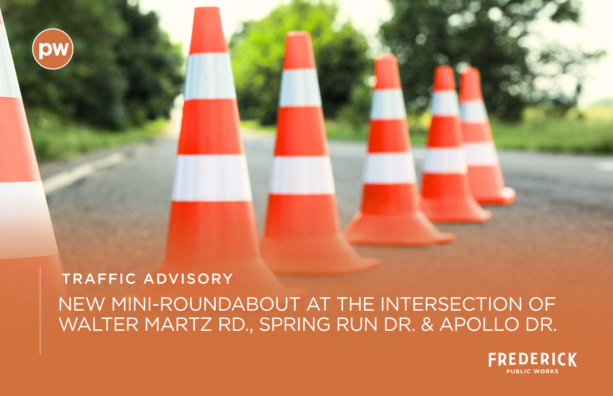 City of Frederick Announces Mini-Roundabout to Support New Yellow Springs Elementary School City of Frederick Announces Mini-Roundabout to Support New Yellow Springs Elementary School