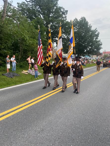 Sheriff and deputies participate in Rocky Ridge Carnival Parade