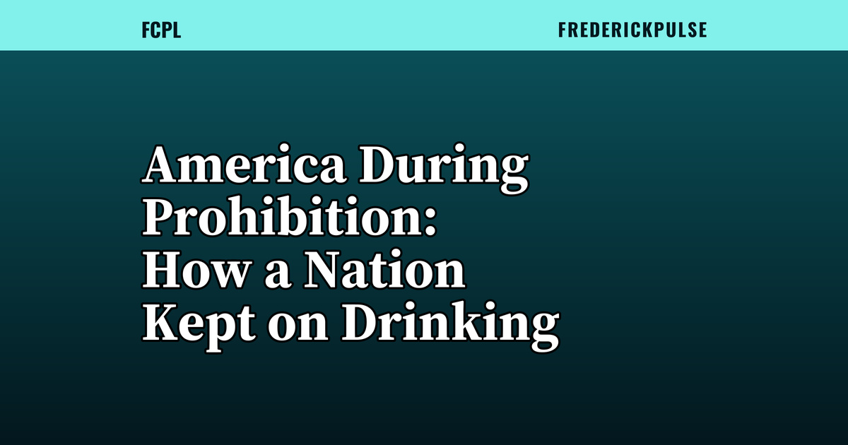 America During Prohibition: How a Nation Kept on Drinking