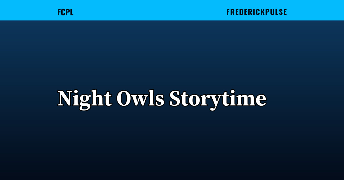Night Owls Storytime