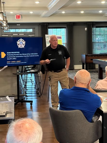 Sheriff Jenkins Discusses Fraud Prevention at Village 55+ Apartments