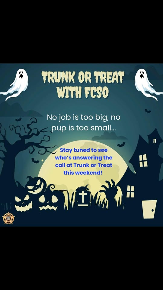 Frederick County Sheriff’s Office Announces Upcoming Trunk-or-Treat Events