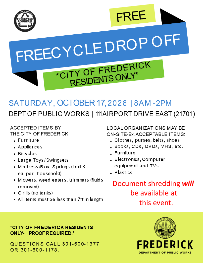 Fall Freecycle Roundup Event