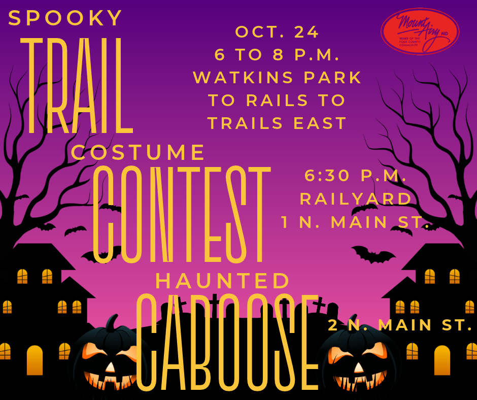 Mount Scary presents Spooky Trail, Halloween Costume Contest, Haunted CaBOOse & Trunk or Treat Mount Scary presents Spooky Trail, Halloween Costume Contest, Haunted CaBOOse & Trunk or Treat